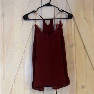 Red Lace Tank